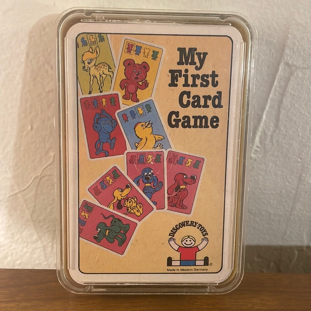 Discovery Toys My First Card Game Vintage 1983 W Germany Attenburge-Stralsunder